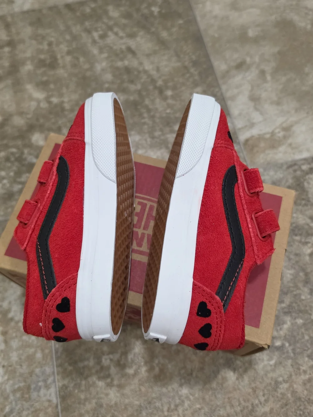 Vans Old Skool Toddler Velcro Shoes / Size 8C